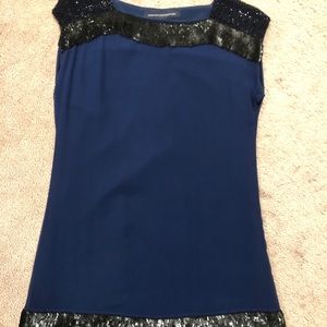 French Connection silk and sequin cocktail dress